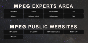 MPEG Experts landing page